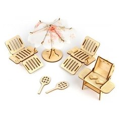 Конструктор Мебель для кукол Пикник Теремок (Пелси)