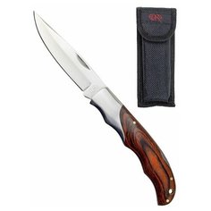 Складной нож Pirat, деревянная рукоять, длина клинка 8.9 см