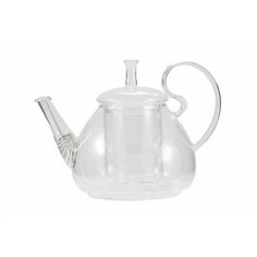 Заварочный чайник из жаропрочного стекла "Ромашка" с колбой и пружинкой-фильтром в носике, 1000 мл, дно d105 мм Wintergreen Tea&Coffee