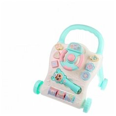 Каталка-ходунки-сортер Забавный малыш, свет, звук, микрофон, эл.пит. ААА*2 не вх.в комплект Наша Игрушка