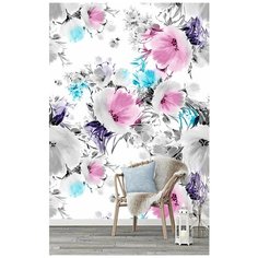 F01302 Фотообои Флизелиновые с виниловым покрытием, "Цветы" 200 x 270 см Barton Wallpapers