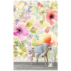 F02002 Фотообои Флизелиновые с виниловым покрытием, "Цветы" 200 x 270 см. Barton Wallpapers