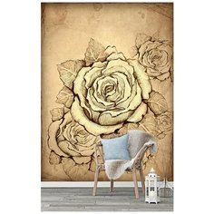 F09602 Фотообои Флизелиновые с виниловым покрытием, "Цветы" 200 x 270 см. Barton Wallpapers