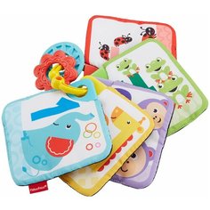 Развивающая игрушка Fisher-Price Мягкие карточки (GFX90), белый/красный/голубой/желтый