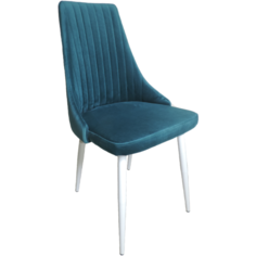 EVITA Стул Руссо велюр морская волна/стул для кухни/стул для гостиной/стул для спальни/стул на металлических ногах/стул мягкий/стул универсальный/модерн/лофт