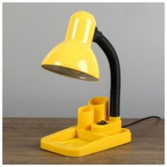 Лампа настольная Risalux "Мудрец", Е27, 40 W, 220 В, желтый, 18*11,5*33 см