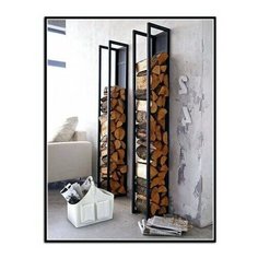 Настенная дровница с полкой D790BK-1 Safa Master