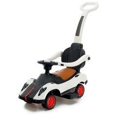 Толокар - каталка "Купе", с родительской ручкой, свет, звук, цвет белый 5698026 Сима ленд