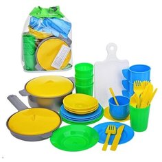 Набор детской посуды Стром в рюкзаке, 38 предметов