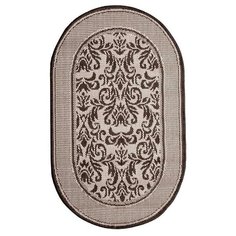 Ковер Циновка sz1805/c1o/11 овальный 60х100 см, ПП 100% 4265959 Витебские ковры