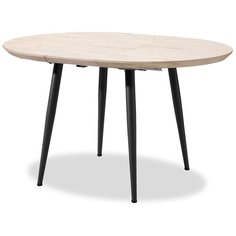 Стол раскладной Leticia 100-130, дуб/черный