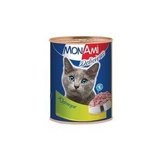 Влажный корм для кошек MonAmi с курицей 350 г