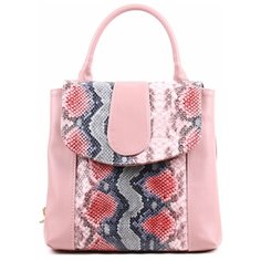 Рюкзак женский Медведково розовый искусственная кожа