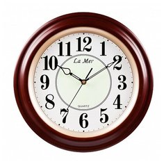 Настенные часы LA MER GD 051-1 BRN