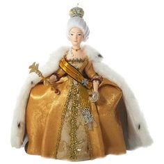 Кукла коллекционная фарфоровая Императрица Екатерина Алексеевна II Великая Потешный промысел