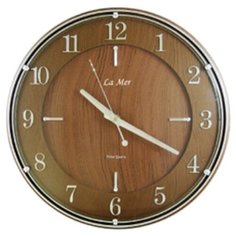 Часы настенные кварцевые La mer GD182002 коричневый