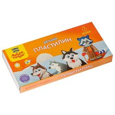 Пластилин Мульти-Пульти Енот на Аляске 6 цветов (ДП_10232)