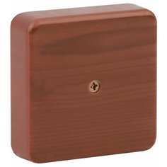 ЭРА Монт.расп.короб ЭРА Коробка распаячная 100х100х30 (без клеммы) дуб IP40 ЭРА ERA