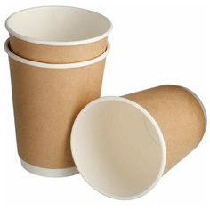 Стакан одноразовый бумажный Формация TasteQuality 300мл, коричневый, 25шт. Formacia