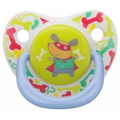 Силиконовая соска - пустышка Happy Baby Basic ортодонтическая с колпачком 0 - 12 мес. 13012