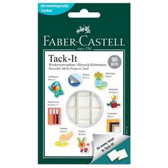 Масса для приклеивания Faber-Castell "Tack-It", 90 кубиков, 50г, картон.уп. (589150)