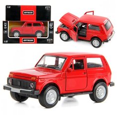 Машинка металлическая инерционная Hoffman "Российский автопром-NR", открывающиеся части, звук, свет Hoffmann