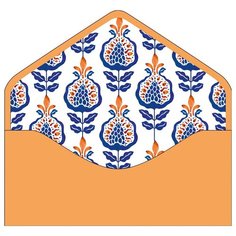 Конверт для денег Арт и Дизайн "Бархатный сезон. Счастья", 93x190мм, фольга, софт-тач, принт внутри, 5шт. (0216.206)