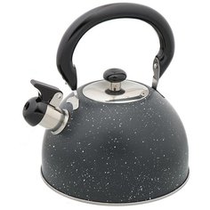 Чайник из нержавеющей стали Daniks M-009B со свистком, 3 л