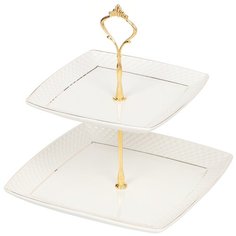 Ваза для фруктов керамическая Daniks Кембридж Y4-3247, 18х23 см