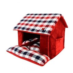 Домик для животных PUPPIA "Beaufort House", красный, 43х40х36см (Южная Корея)
