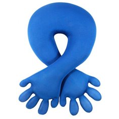 Антистрессовая подушка для шеи Штучки, к которым тянутся ручки "Мужское плечо" синяя