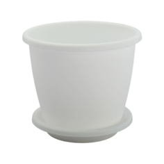 Горшок Альтернатива Афина 19 х 17 см белый Alternativa