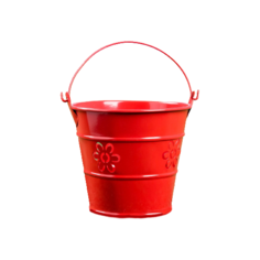 Кашпо Take It Easy Ведерко 9,5 х 9,5 х 9,5 см красный
