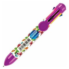 Ручка шариковая автоматическая CENTRUM, 8 цветов, корпус с печатью, узел 0,7 мм, дисплей, 85575, 24 шт.