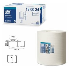 Полотенца бумажные с центральной вытяжкой TORK (Система M2), комплект 6 шт., Advanced, 165 м, белые, 130034, 1 шт.