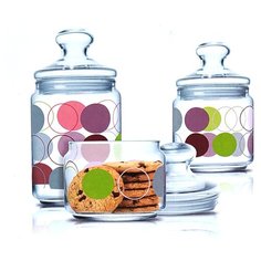 Набор банок ZOOM WHITE 3 шт. (0,5L+0,75L+1L) ОАЭ 73067 Luminarc