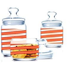 Набор банок SPIRAL RED (0,5L+0,75L+1L) 3 шт. ОАЭ Luminarc