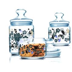 Набор банок LAVANDE 3 шт. (0,5L+0,75L+1L) ОАЭ 73080 Luminarc