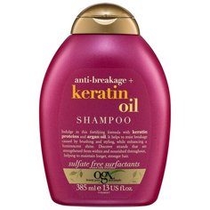 OGX шампунь Anti-breakage+ Keratin Oil против ломкости волос, 385 мл
