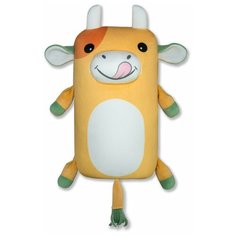 Мягкая игрушка-антистресс Штучки, к которым тянутся ручки Теленок "Батон" малый, 39см, желтый