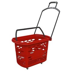 Корзина-тележка Европос Групп Techno красный