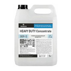 Средство моющее универсальное 5 л, PRO-BRITE HEAVY DUTY, щелочное, низкопенное, концентрат, 009-5, 1 шт.
