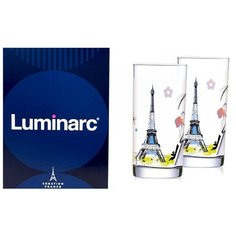 Стаканы HAUTE COU BLUE высокие 27cl 6 шт. ОАЭ 87454 Luminarc