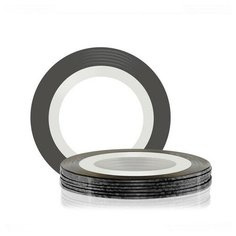 RUNAIL RuNail, лента для дизайна ногтей (черная), 20 м