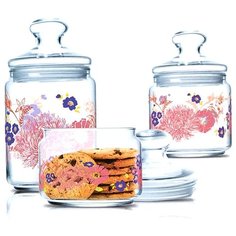 Набор банок ALYS 3 шт. (0,5L+0,75L+1L) ОАЭ 73658 Luminarc