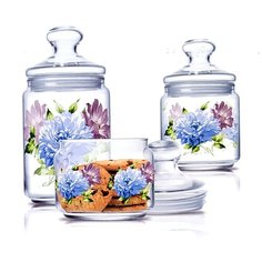 Набор банок FLORIA 3 шт. (0,5L+0,75L+1L) ОАЭ 85201 Luminarc