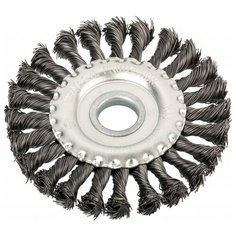 Кордщетка Mos плоская 125мм для УШМ витая (38930М)