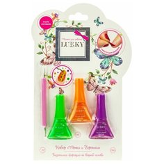 Лак для ногтей Lukky "Точки и Горошки", 3 шт по 5,5 мл (Т20717)