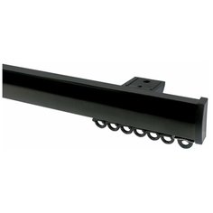 Карниз профильный универсальный черный (черный, 80 см) Мастер Плюс