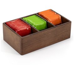 Шкатулка для чайных пакетиков 3 отделения Мастер Рио